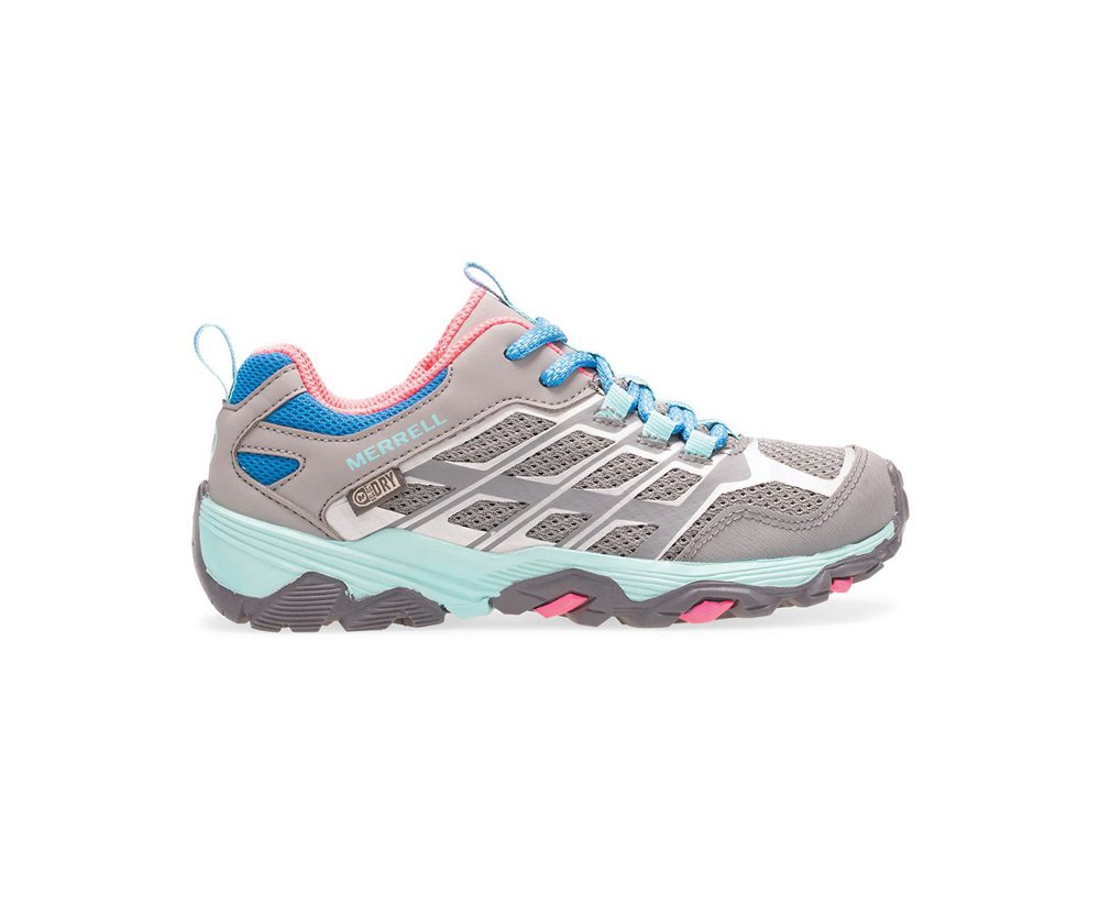 Merrell Sneakers Grey - Moab FST Low Waterproofs - Kids 47ZEXJCIW